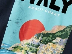 Name It t-shirt navy blazer med Italien print